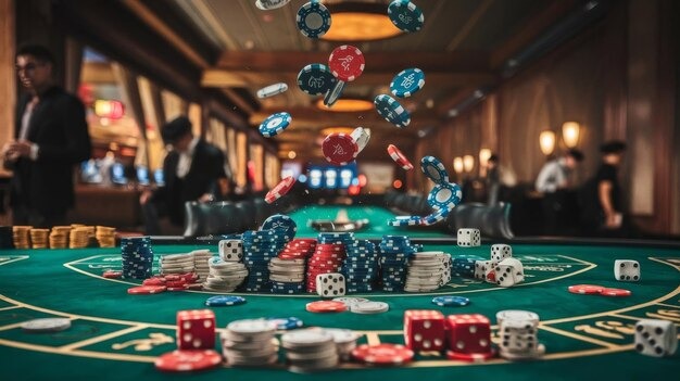 Live dealer dealing cards